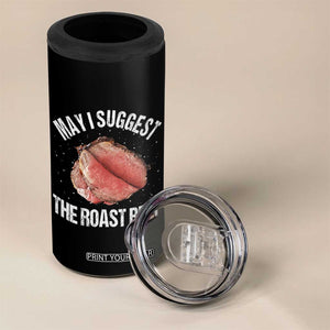 Funny Dank Meme 4 in 1 Can Cooler Tumbler May I Suggest The Roast Beef TS10 Print Your Wear