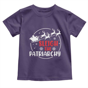 Sleigh The Patriarchy Toddler T Shirt Feminist Christmas Womens Rights TS10 Purple Print Your Wear