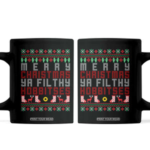 Merry Christmas Ya Filthy Animal Coffee Mug Funny Fantasy Movie Meme LOL Ugly Xmas TS10 Black Print Your Wear
