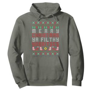 Merry Christmas Ya Filthy Animal Hoodie Funny Fantasy Movie Meme LOL Ugly Xmas TS10 Military Green Print Your Wear