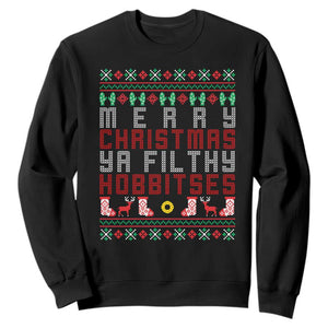 Merry Christmas Ya Filthy Animal Sweatshirt Funny Fantasy Movie Meme LOL Ugly Xmas TS10 Black Print Your Wear