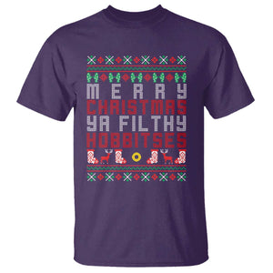 Merry Christmas Ya Filthy Animal T Shirt Funny Fantasy Movie Meme LOL Ugly Xmas TS10 Purple Print Your Wear