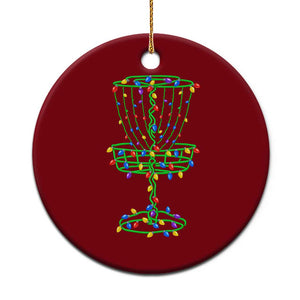 Christmas Disc Golf Basket Ceramic Ornament Frisbee Golfer Xmas Gift TS10 1pc Red Print Your Wear