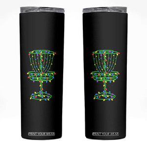 Christmas Disc Golf Basket Skinny Tumbler Frisbee Golfer Xmas Gift TS10 Black Print Your Wear
