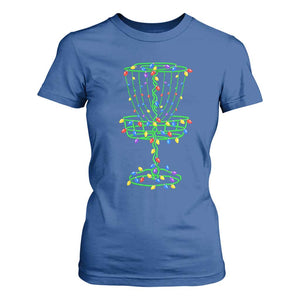 Christmas Disc Golf Basket T Shirt For Women Frisbee Golfer Xmas Gift TS10 Royal Blue Print Your Wear