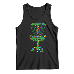 Christmas Disc Golf Basket Tank Top Frisbee Golfer Xmas Gift TS10 Black Print Your Wear