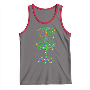 Christmas Disc Golf Basket Tank Top Frisbee Golfer Xmas Gift TS10 Deep Heather Red Print Your Wear