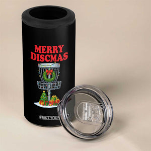 Christmas Disc Golf 4 in 1 Can Cooler Tumbler Merry Discmas Golfers Frisbee Golfer Xmas Gift TS10 Print Your Wear