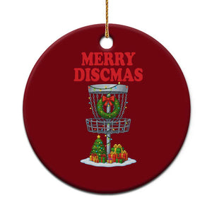 Christmas Disc Golf Ceramic Ornament Merry Discmas Golfers Frisbee Golfer Xmas Gift TS10 1pc Red Print Your Wear