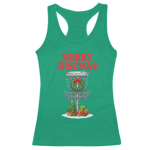 Christmas Disc Golf Racerback Tank Top Merry Discmas Golfers Frisbee Golfer Xmas Gift TS10 Irish Green Print Your Wear