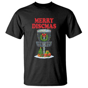 Christmas Disc Golf T Shirt Merry Discmas Golfers Frisbee Golfer Xmas Gift TS10 Black Print Your Wear