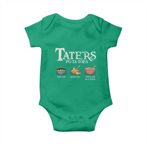 Taters Potatoes Baby Onesie Funny Movie Fans Holiday Gift TS10 Irish Green Print Your Wear