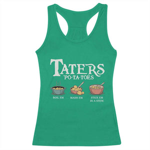 Taters Potatoes Racerback Tank Top Funny Movie Fans Holiday Gift TS10 Irish Green Print Your Wear