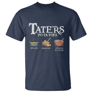 Taters Potatoes T Shirt Funny Movie Fans Holiday Gift TS10 Navy Print Your Wear