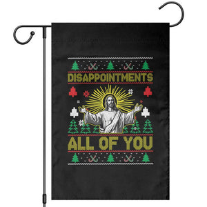 Funny Jesus Christmas Garden Flag Disappointments All of You Jesus Ugly Xmas TS10 Black Print Your Wear