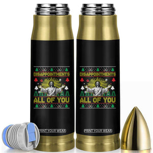 Funny Jesus Christmas Bullet Tumbler Disappointments All of You Jesus Ugly Xmas TS10 Black Print Your Wear
