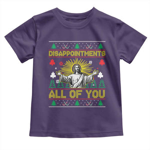 Funny Jesus Christmas Toddler T Shirt Disappointments All of You Jesus Ugly Xmas TS10 Purple Print Your Wear