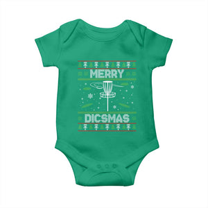 Disc Golf Christmas Baby Onesie Merry Discmas Ugly Xmas TS10 Irish Green Print Your Wear