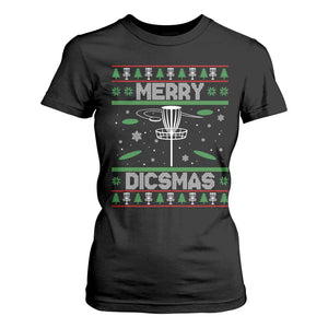 Disc Golf Christmas T Shirt For Women Merry Discmas Ugly Xmas TS10 Black Print Your Wear