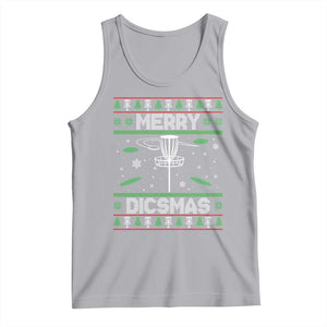 Disc Golf Christmas Tank Top Merry Discmas Ugly Xmas TS10 Athletic Heather Print Your Wear
