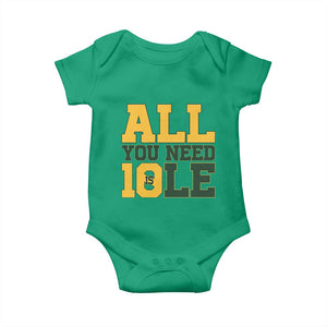 All You Need is Love Baby Onesie Retro Jordan GB Football Lover Fan Gift TS10 Irish Green Print Your Wear