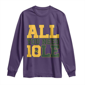 All You Need is Love Long Sleeve Shirt Retro Jordan GB Football Lover Fan Gift TS10 Purple Print Your Wear