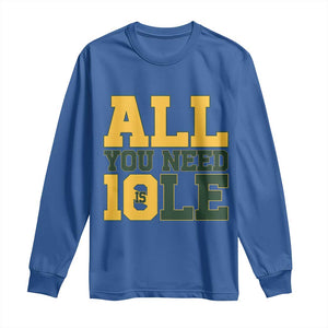 All You Need is Love Long Sleeve Shirt Retro Jordan GB Football Lover Fan Gift TS10 Royal Blue Print Your Wear