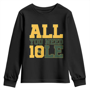 All You Need is Love Youth Sweatshirt Retro Jordan GB Football Lover Fan Gift TS10 Black Print Your Wear