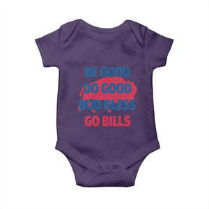 Football Lovers Baby Onesie Game Day Be Good Do Good God Bless Go BFB TS10 Purple Print Your Wear