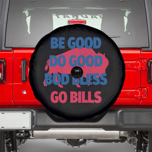 Football Lovers Spare Tire Cover Game Day Be Good Do Good God Bless Go BFB TS10 Black Print Your Wear