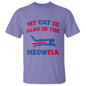 My Cat Is Also In The Meowfia T Shirt Cat Dad Football Lover Mafia Fan TS10 Violet Print Your Wear