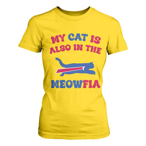 My Cat Is Also In The Meowfia T Shirt For Women Cat Dad Football Lover Mafia Fan TS10 Daisy Print Your Wear