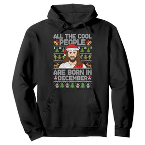 Funny Jesus Christmas December Birthday Hoodie Ugly Xmas TS10 Black Print Your Wear