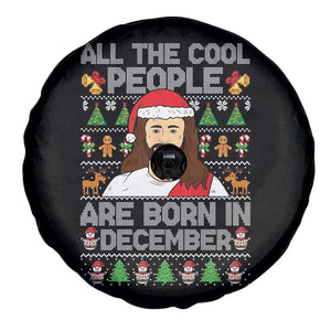 Funny Jesus Christmas December Birthday Spare Tire Cover Ugly Xmas TS10 Print Your Wear