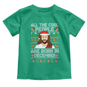 Funny Jesus Christmas December Birthday Toddler T Shirt Ugly Xmas TS10 Irish Green Print Your Wear