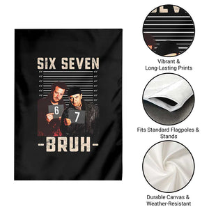 Funny 6 7 Meme Garden Flag Retro Home Christmas Movie Alone TS10 Print Your Wear