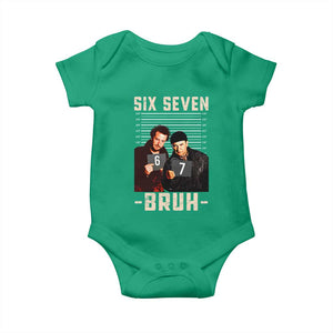 Funny 6 7 Meme Baby Onesie Retro Home Christmas Movie Alone TS10 Irish Green Print Your Wear