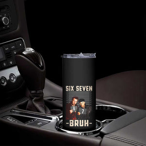 Funny 6 7 Meme Skinny Tumbler Retro Home Christmas Movie Alone TS10 Print Your Wear