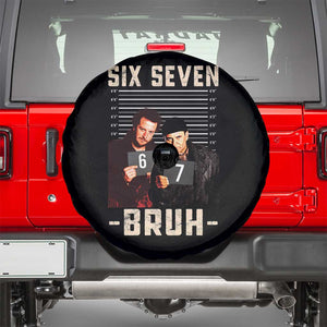 Funny 6 7 Meme Spare Tire Cover Retro Home Christmas Movie Alone TS10 Black Print Your Wear