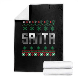 I'm So Good Santa Came Twice Santa Throw Blanket Funny Ugly Matching Couple Christmas Outfit Pajama TS10 Black Print Your Wear