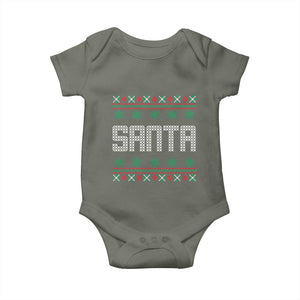 I'm So Good Santa Came Twice Santa Baby Onesie Funny Ugly Matching Couple Christmas Outfit Pajama TS10 Military Green Print Your Wear