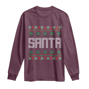 I'm So Good Santa Came Twice Santa Long Sleeve Shirt Funny Ugly Matching Couple Christmas Outfit Pajama TS10 Maroon Print Your Wear