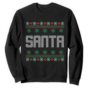 I'm So Good Santa Came Twice Santa Sweatshirt Funny Ugly Matching Couple Christmas Outfit Pajama TS10 Black Print Your Wear