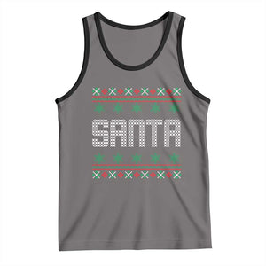 I'm So Good Santa Came Twice Santa Tank Top Funny Ugly Matching Couple Christmas Outfit Pajama TS10 Deep Heather Black Print Your Wear