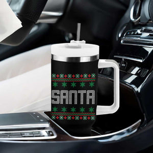 I'm So Good Santa Came Twice Santa Tumbler With Handle Funny Ugly Matching Couple Christmas Outfit Pajama TS10 Print Your Wear