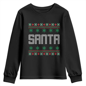 I'm So Good Santa Came Twice Santa Youth Sweatshirt Funny Ugly Matching Couple Christmas Outfit Pajama TS10 Black Print Your Wear