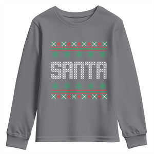 I'm So Good Santa Came Twice Santa Youth Sweatshirt Funny Ugly Matching Couple Christmas Outfit Pajama TS10 Charcoal Print Your Wear