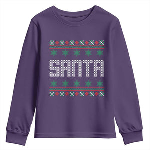 I'm So Good Santa Came Twice Santa Youth Sweatshirt Funny Ugly Matching Couple Christmas Outfit Pajama TS10 Purple Print Your Wear