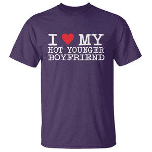I Love My Hot Younger Boyfriend T Shirt TS10 Purple Print Your Wear