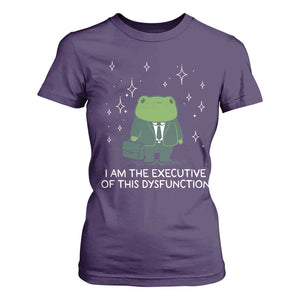 Funny Frog T Shirt For Women I Am The Executive Of This Dysfunction TS10 Purple Print Your Wear